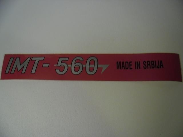 Nalepnica imt 560